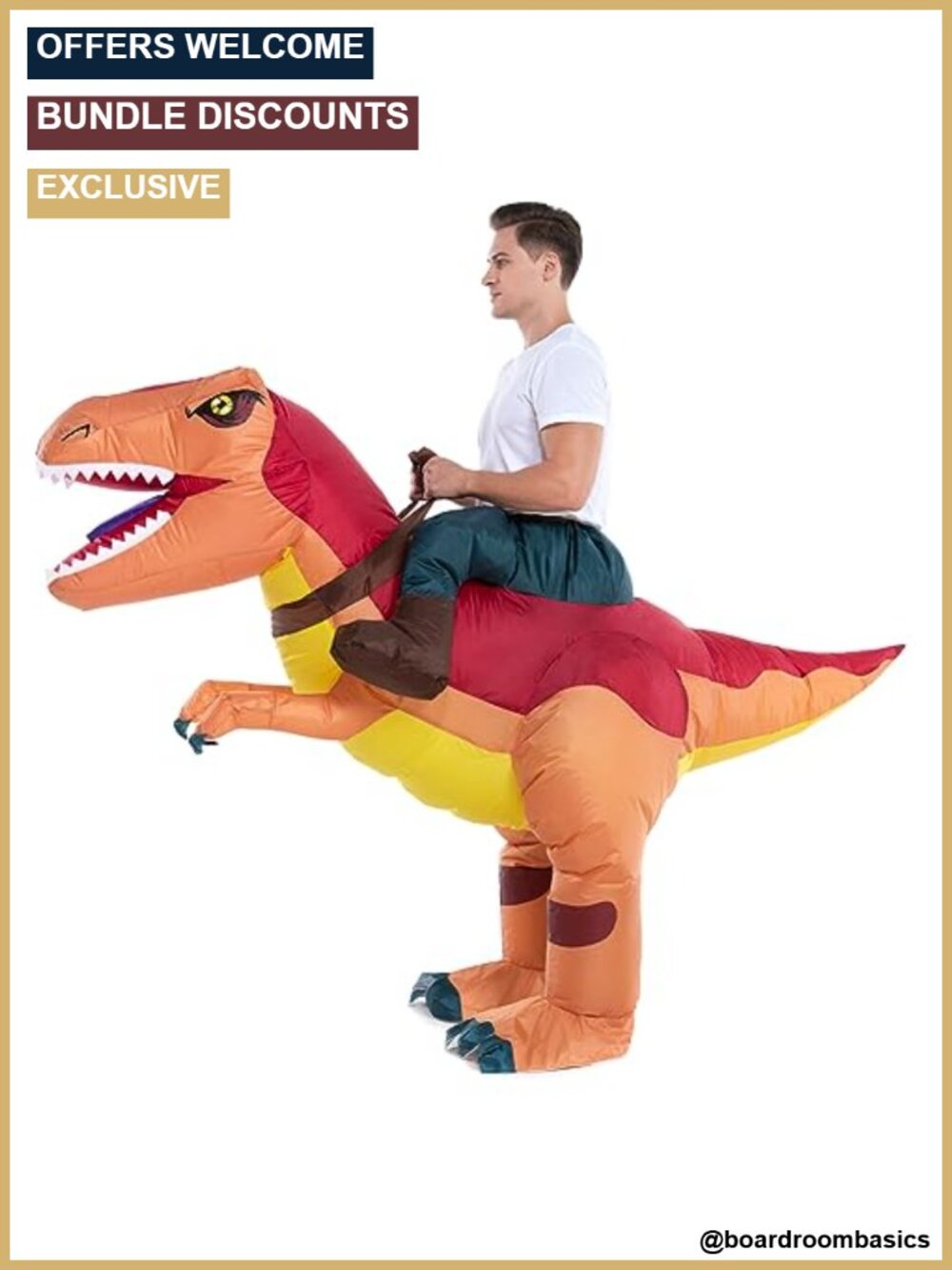 Inflatable Dinosaur Costume Adult Ride On Cosplay